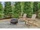 Cozy backyard with a fire pit and Adirondack chairs for relaxing outdoors at 258 Pineland Nw Rd, Atlanta, GA 30342