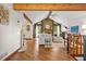 Spacious living room features vaulted ceilings, wood floors, stone fireplace and ample light at 2666 Peachtree Walk, Duluth, GA 30096