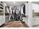 Custom walk-in closet providing ample shelving, storage and natural light at 6329 Granbury Walk, Acworth, GA 30101