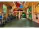 A well-organized interior view of a shed including shelving and various tools and equipment at 1385 Northcliff Trce, Roswell, GA 30076