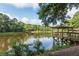 Picturesque pond with a charming gazebo, surrounded by trees at 1800 Clairmont Lk # A226, Decatur, GA 30033