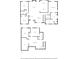 Two-story home layout with multiple bedrooms, living spaces, and recreation areas at 212 Wilshire Ter, White, GA 30184