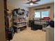 Spare bedroom featuring shelving, workstation, neutral carpet and natural light at 212 Wilshire Ter, White, GA 30184
