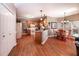 Spacious kitchen and dining area boasts hardwood floors and an abundance of natural light at , Lilburn, GA 30047