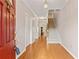 Inviting home foyer featuring hardwood floors, stairs to the upper level, and a bright, neutral palette at 2260 Burlington Ln, Snellville, GA 30078