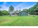 Beautiful backyard with green grass and mature trees at 2969 White Ne Rd, Conyers, GA 30012