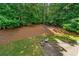 Backyard features a firepit, basketball court and a spacious lawn at 542 Fairway Dr, Woodstock, GA 30189