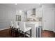 Modern kitchen with stainless steel appliances and a center island at 149 Archie Way, Woodstock, GA 30188