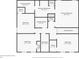 Second floor plan featuring bedrooms, bathrooms, closets, and laundry room at 149 Archie Way, Woodstock, GA 30188