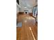 Bright living room with a cathedral ceiling and french doors to a patio and backyard at 3261 Stonecreek Ct, Suwanee, GA 30024
