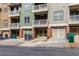 Exterior shot showcasing condo garages and colorful facades at 2114 Gorman Se Grv, Atlanta, GA 30316