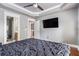 Primary bedroom with easy access to the connected bathroom and laundry room at 2114 Gorman Se Grv, Atlanta, GA 30316