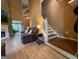 Inviting living room with a fireplace, comfortable seating, and a ceiling fan at 3269 N Winds N Trl, Douglasville, GA 30135
