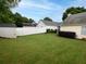 Spacious, fenced backyard with green grass, storage shed, and well-maintained landscaping at 2790 Barnwood Xing, Duluth, GA 30097