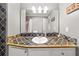 Full bathroom featuring a unique tiled countertop and shower-tub combination at 3962 Fairington Dr, Marietta, GA 30066