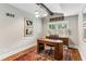 Cozy home office features hardwood floors, natural light, and vaulted ceiling at 80 Maryeanna Dr, Sandy Springs, GA 30342