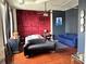 Open floor plan combines bedroom, living, and office space with modern decor at 20 Marietta Nw St # 13C, Atlanta, GA 30303