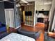 Open floor plan combines living and kitchen spaces with hardwood floors and high ceilings at 20 Marietta Nw St # 13C, Atlanta, GA 30303