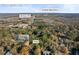 Wide aerial view shows the home's location near US Hwy 278 and Eastside High School in Covington, GA at 200 Mcguirts Bridge Rd, Covington, GA 30014