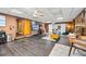 Finished basement area features a small seating area, fireplace and entertaining space at 200 Mcguirts Bridge Rd, Covington, GA 30014