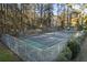 Private tennis court in backyard with chain link fence at 200 Mcguirts Bridge Rd, Covington, GA 30014