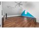 This finished attic features beautiful floors, ample light, and a unique design with vibrant color at 2163 Berryhill Se Cir, Smyrna, GA 30082
