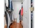 Spacious walk-in closet with ample storage and hardwood floors at 2163 Berryhill Se Cir, Smyrna, GA 30082