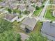 Aerial view of the property showcasing the backyard and neighborhood at 3748 Spring Place Ct, Loganville, GA 30052