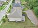 Aerial view of the home's backyard with trampoline at 3748 Spring Place Ct, Loganville, GA 30052