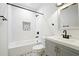 Charming bathroom with a stylish shower, tub combo and modern fixtures at 20 S Eugenia Nw Pl, Atlanta, GA 30318