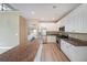 Modern kitchen with white cabinetry, granite countertops, and stainless steel appliances at 2747 Harper Woods Dr, Marietta, GA 30062