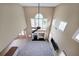 High-angle view of the open living room, showcasing high ceilings and large windows at 2747 Harper Woods Dr, Marietta, GA 30062