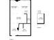 Two-story floor plan showcasing the layout of the living room, dining area, kitchen, bath, and room on floor 2 at 878 Ne Peachtree Ne St # 326, Atlanta, GA 30309