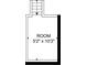 Second floor floorplan showing dimensions of one room at 878 Ne Peachtree Ne St # 326, Atlanta, GA 30309