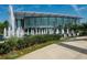 Sandy Springs Performing Arts Center building featuring a modern glass facade and water features at 6332 N Hampton N Dr, Atlanta, GA 30328