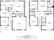Detailed floor plans showing the first and second floors with room dimensions at 6350 Summer Pl, Douglasville, GA 30135