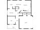 A detailed floorplan of the first floor, showcasing the kitchen, dining room, and living spaces at 6350 Summer Pl, Douglasville, GA 30135
