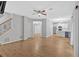 Spacious living room leading into kitchen at 6350 Summer Pl, Douglasville, GA 30135