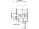 Floor plan featuring the upper level of the home with bedrooms and loft space at 2753 S Waterworks Rd, Buford, GA 30518
