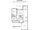 Floor plan displaying the basement level with unfinished areas and storage at 2753 S Waterworks Rd, Buford, GA 30518