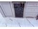 Close-up of the built-in wine cooler in the kitchen island, featuring wine storage at 3011 Flat Shoals Sw Rd, Conyers, GA 30094