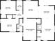 Detailed floor plan showcasing layout of bedrooms, living area, kitchen, and bathrooms with dimensions at 6538 N Sweetwater Rd, Lithia Springs, GA 30122