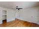 Bedroom with wood flooring and doors leading to closets and other rooms at 1601 Augusta Se Dr, Marietta, GA 30067