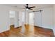 Spacious bedroom with barn door leading to updated bathroom and closet at 1601 Augusta Se Dr, Marietta, GA 30067