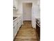 Bright kitchen with white cabinets and stainless steel appliances at 300 Johnson Ferry Ne Rd # B604, Atlanta, GA 30328