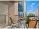 Cozy balcony with seating and city views at 325 E Paces Ferry Ne Rd # 703, Atlanta, GA 30305