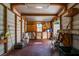 An organized interior of a shed with shelves and tools, providing ample storage space for equipment and projects at 4150 Glenn St, Powder Springs, GA 30127