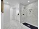 Bathroom featuring tiled shower with black shower pan and updated fixtures at 82 Vanessa Se Dr, Smyrna, GA 30082