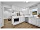 Well-lit kitchen with white cabinets, stainless steel appliances and stylish subway tile backsplash at 82 Vanessa Se Dr, Smyrna, GA 30082