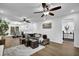 Inviting living room with wood floors, stylish furnishings, and abundant natural light at 82 Vanessa Se Dr, Smyrna, GA 30082